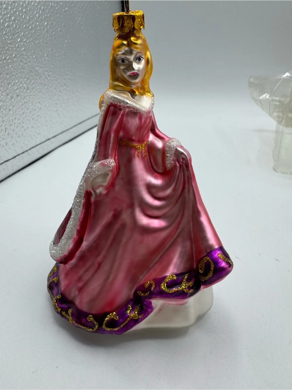 Disney Sleeping Beauty Blown Glass Ornament